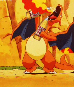 Charizard Pokemon Gamers Tumblr Bottle